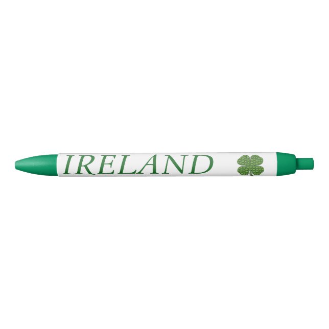 Noir Stylo Shamrock irlandais (Devant)