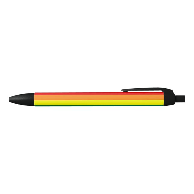 Noir Stylo solide V de rayure d'arc-en-ciel (Haut)