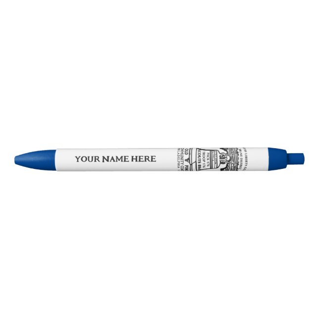 Noir Stylo (Style à clic) - Personnalisé (Devant)