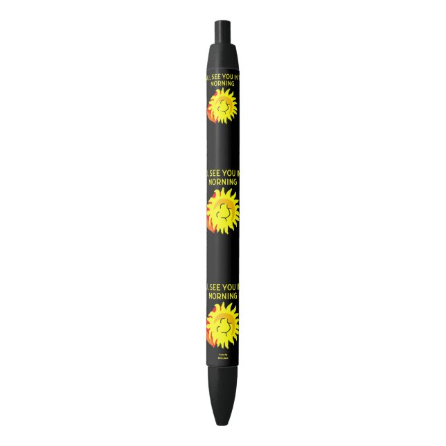 Noir Stylo Sun de bonne nuit (devant Vertical)