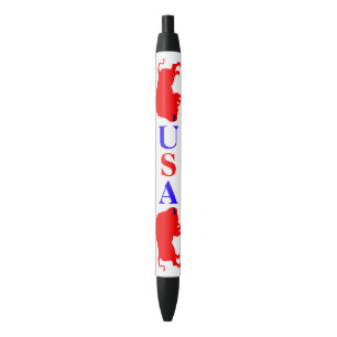 Noir Stylo taureaux rouges des États-Unis