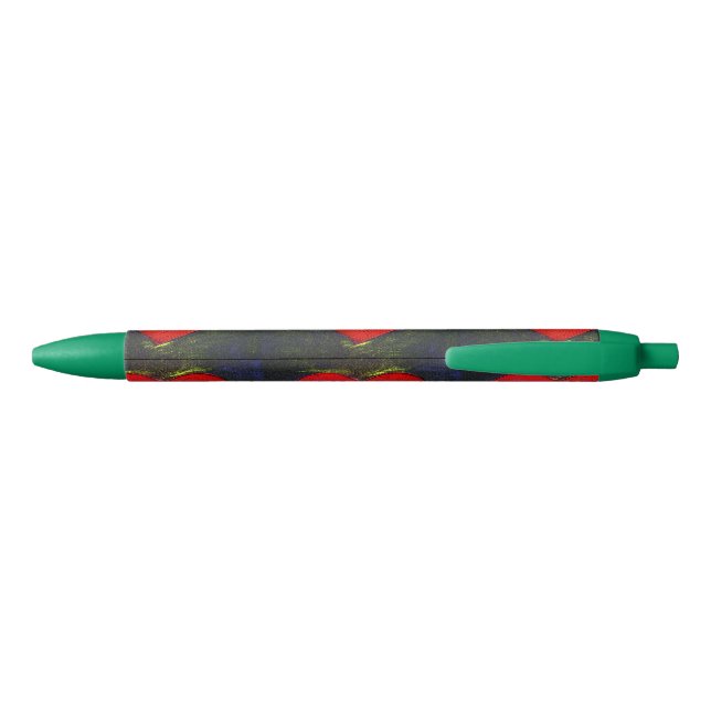 Noir Stylo vert coeur peint (Dos)