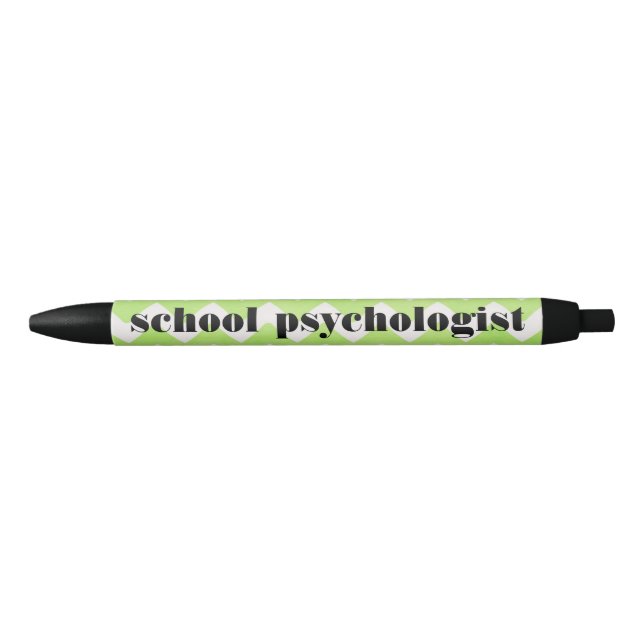 Noir Stylo vert et blanc de psychologue d'école de (Devant)