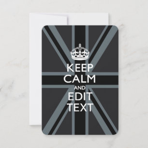 Noir sur Noir garder le calme et votre texte Union