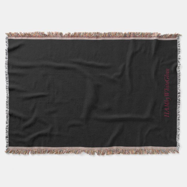 Noir/Tan - Lancer la couverture - HAMbyWhiteGlove (Devant)