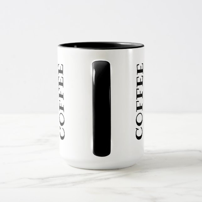 Noir tasse combinée de 444 ml (Poignée)