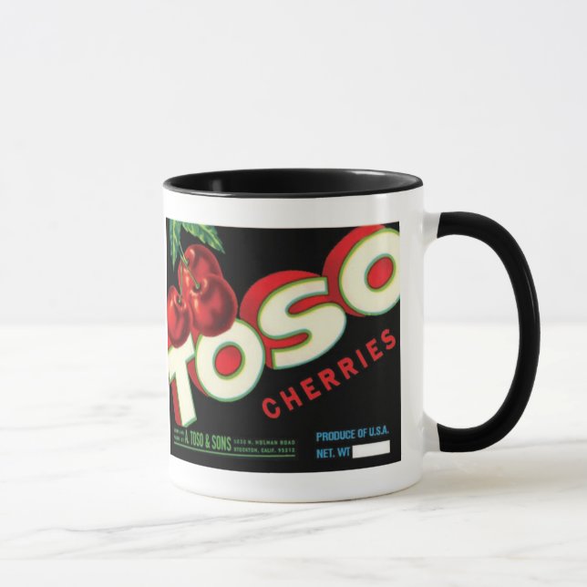 Noir tasse de sonnerie de 11 onces (Droite)