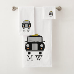 Noir Taxi Design Monogrammé