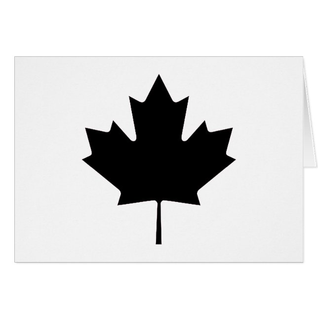 Noir Transp de feuille d'érable les cadeaux de (Devant horizontal)