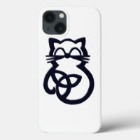 Noir Trinity Knot Celtic Cat iPhone 8/7 Coque