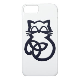 Noir Trinity Knot Celtic Cat iPhone 8/7 Coque