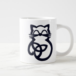 Noir Trinity Knot Celtic Chat Jumbo Mug
