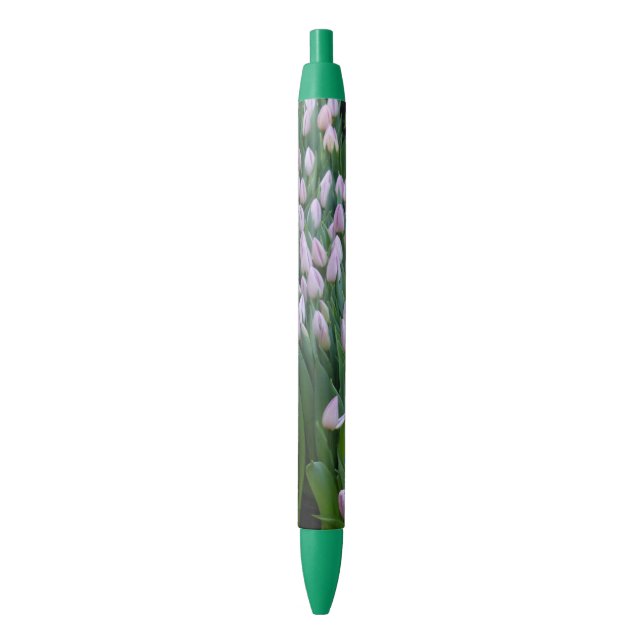Noir Tulipes violettes Stylo vert (devant Vertical)