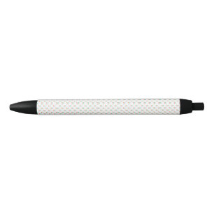 Noir Un stylo à bille avec un corps texturé blanc