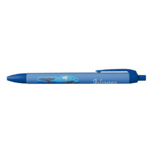 Noir Un stylo design pour baleines blanches mignonnes