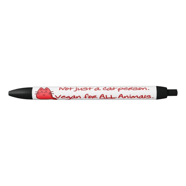 Noir Végétalien pour tout le stylo (Devant)