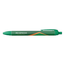 Vert professionnel avec stylo publicitaire à rayur