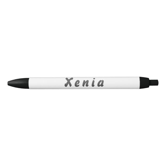Noir Xenia stylo à bille (Devant)