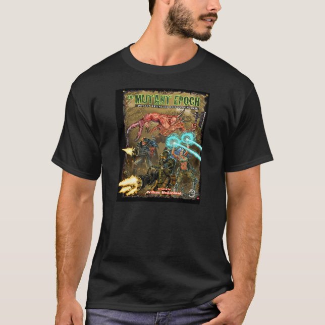 Noircissez le T-shirt d'époque de mutant (Devant)