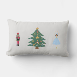 Noisette Ballet Peinture de Noël Lumbar Coussin