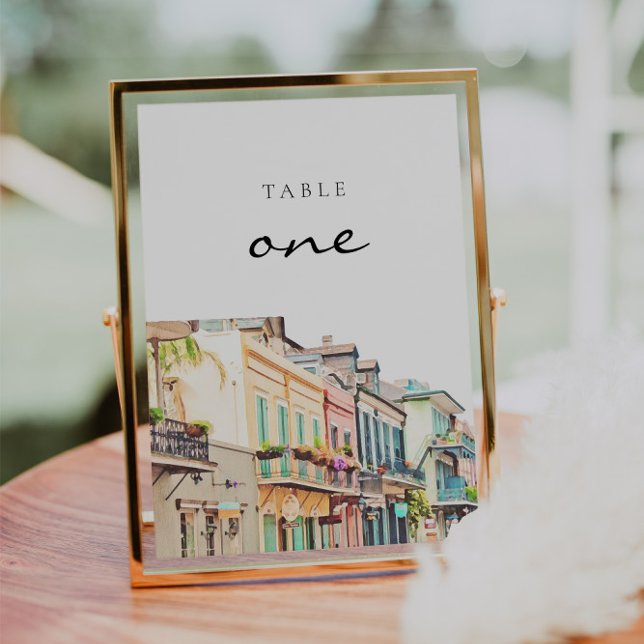 Nola - Aquarelle Nouvelle-Orléans Numéros de table (Créateur téléchargé)
