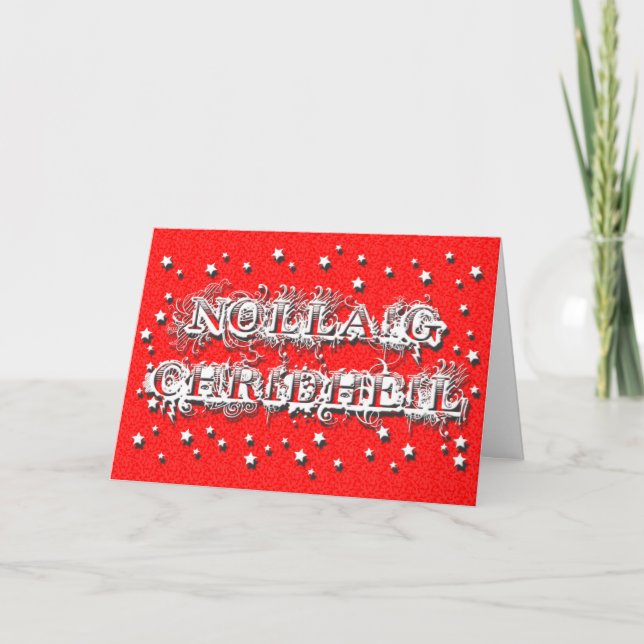 Nollaig Chridheil - carte de voeux gaélique de (Devant)