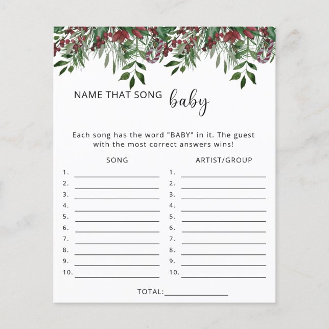 Nom à feuillage persistant qui chanson jeu de baby (Devant)