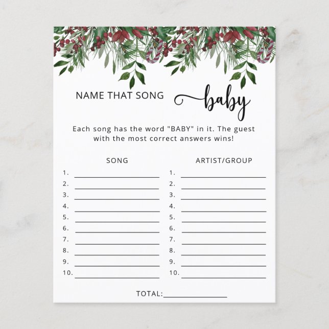 Nom à feuillage persistant qui chanson jeu de baby (Devant)