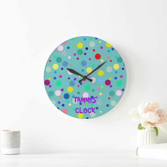 Nom à pois Horloge (Maison)