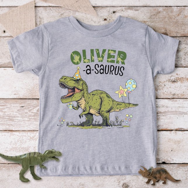 Nom-a-saurus TRex Dinosaure Enfants Anniversaire P (Créateur téléchargé)