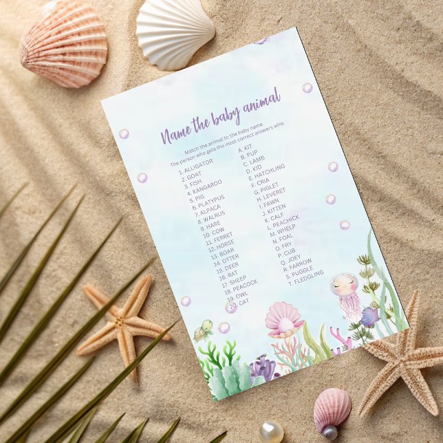 Nom animal de bébé sous-marin Jeu (Créateur téléchargé)