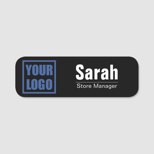 Nom Balise Badge Business Logo Modèle (Devant)