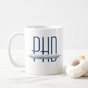 Nom Blue PhD Coffee Mug