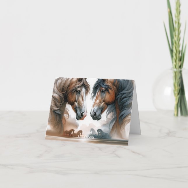 Nom Brown Beau Chevaux pliés (Devant)