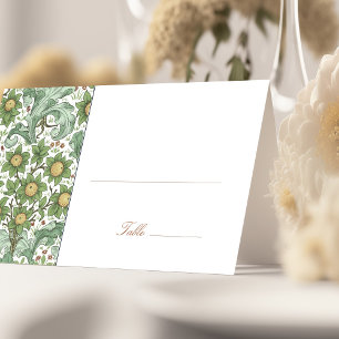 Nom Cartes Mariage Table Vintage Morris