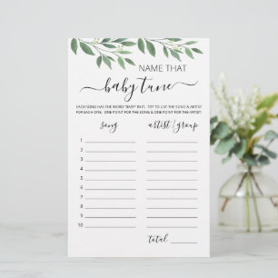 Nom ce jeu d'air de bébé jeu Baby shower partie