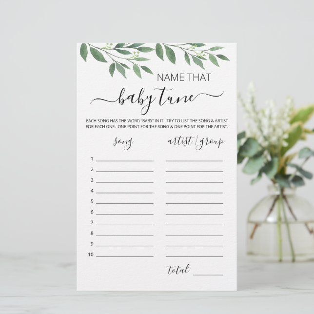 Nom ce jeu d'air de bébé jeu Baby shower partie (Debout devant)