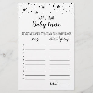 Nom ce jeu d'air de bébé jeu Baby shower partie