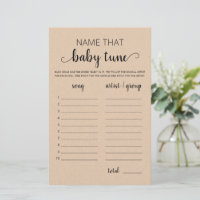 Nom ce jeu d'air de bébé jeu Baby shower partie
