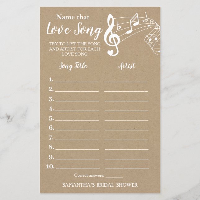 Nom cette chanson nuptiale douche anglais jeu espa (Devant)