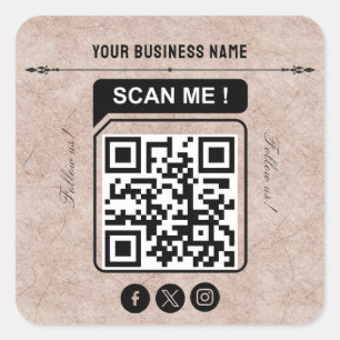 nom commercial code qr autocollant