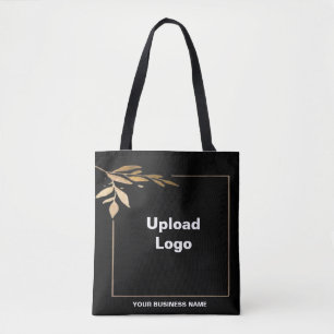 Nom commercial et logo sur le Sac fourre-tout noir