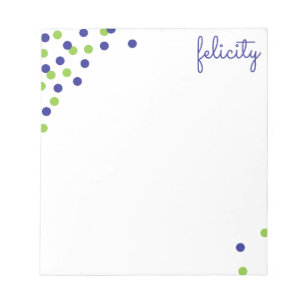 Nom Confetti Bloc-notes personnalisé