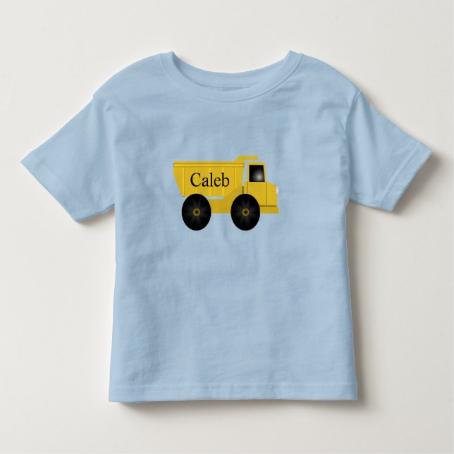 Nom Construction Camion Camion Toddler T-Shirt (Devant)