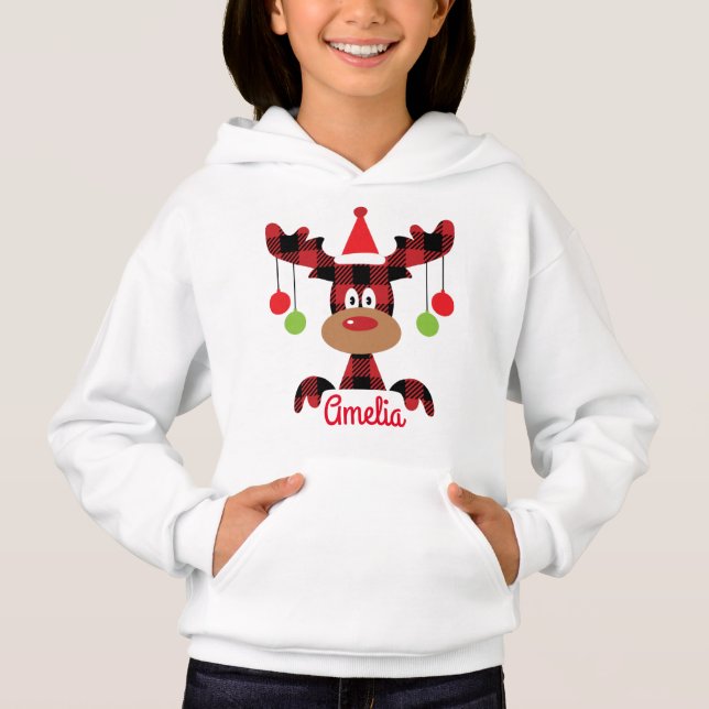 Nom customisé Cute Reindeer Noël (Devant)