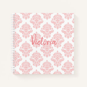 Nom Damask rose Script Joli Carnet