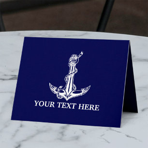 Nom de bateau à corde d'ancre nautique vintage