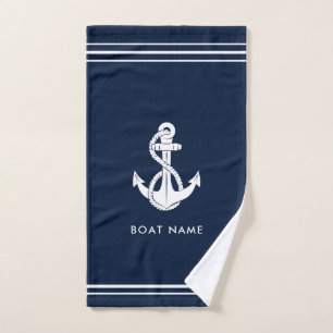 Nom de bateau ancre nautique personnalisé