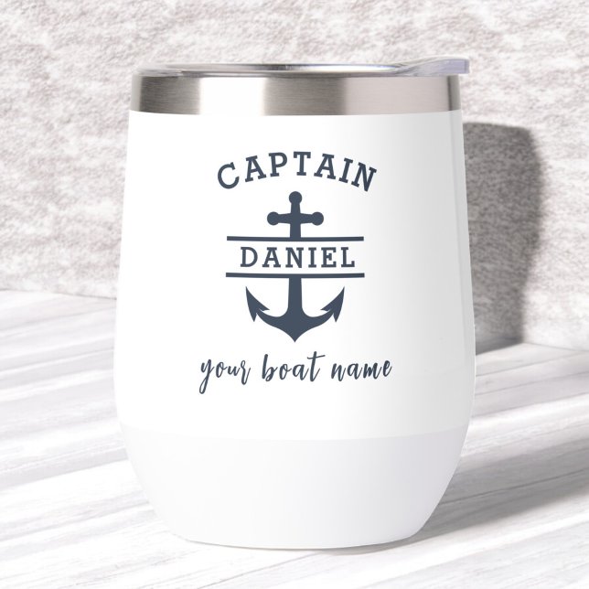 Nom de bateau du capitaine personnalisé Ancre naut (Créateur téléchargé)