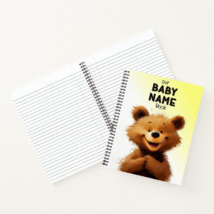 Nom de bébé de l'ours mignon Livre